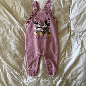 Classic Mickey & Minnie overalls 3-6 months